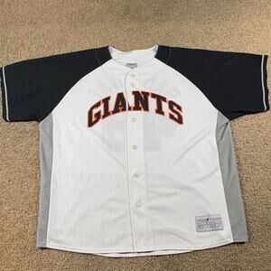 San Francisco Giants Jersey Sandoval #48 White Black Gray MLB Size 2XL